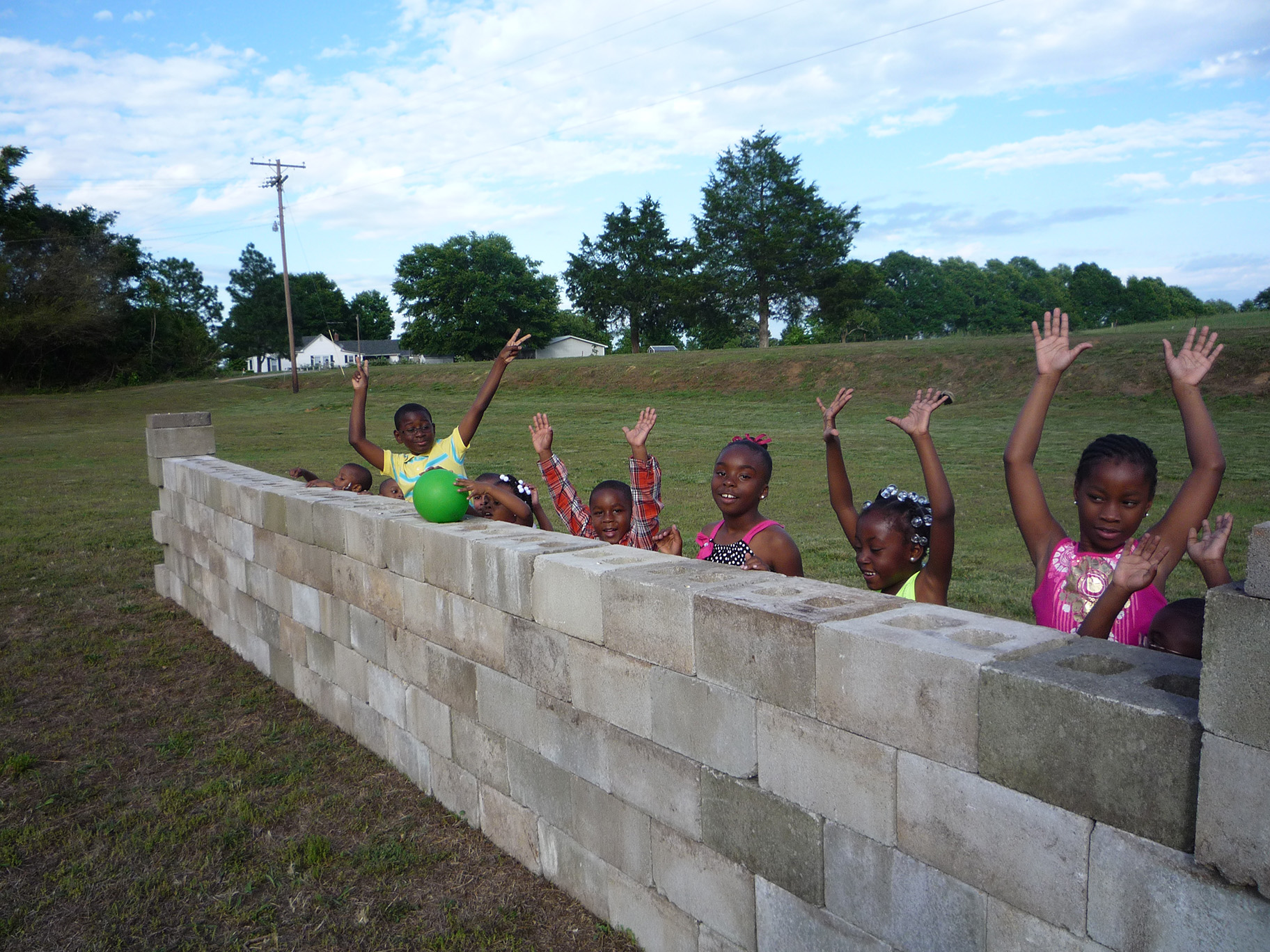 Children playing outside